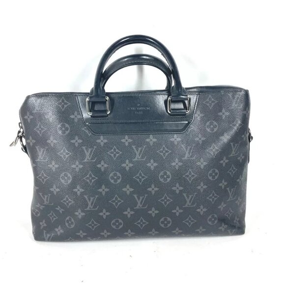 LOUIS VUITTON M44222 MonogramEclipse Odise 2WAY Document Tote Bag Business bag - Picture 3 of 13